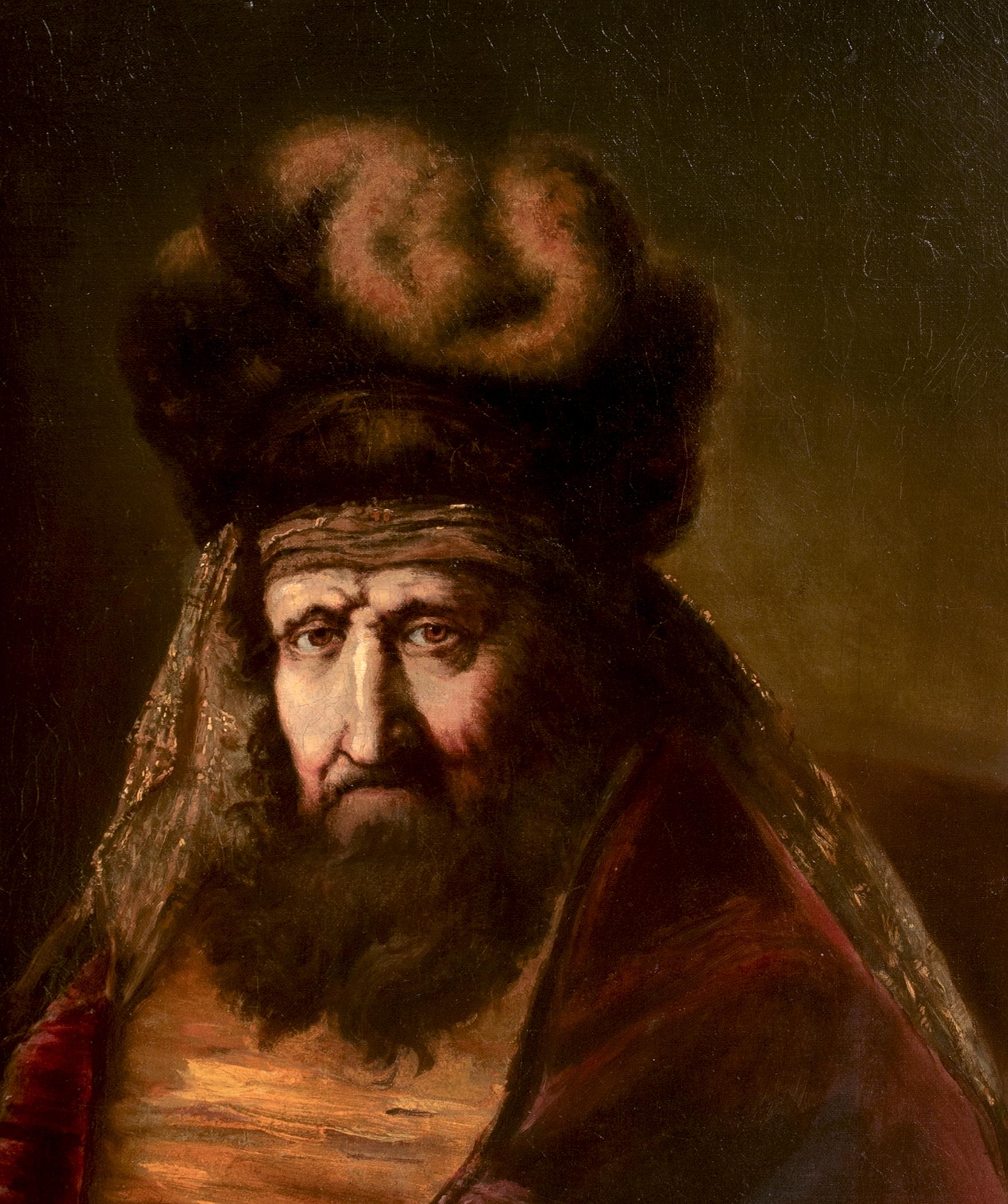 Portrait Of Haman From the Book Of Esther, 19th Century  School of REMBRANDT For Sale 1