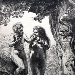 Adam und Eva (B28), Radierung von Rembrandt van Rijn