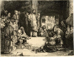Christ Preaching (La Petite Tombe), by James Bretherton after Rembrandt