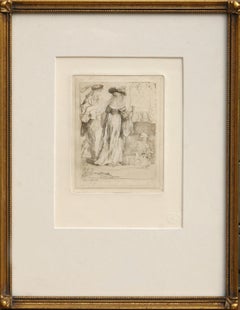 Antique Death Appearing to a Married Couple from an open Grave by Rembrandt van Rijn