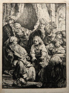 Antique Joseph Racontant Ses Songes (B37), Heliogravure by Rembrandt van Rijn