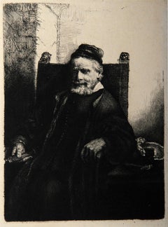 Retrato de Jean Lutma (B276), Heliograbado de Rembrandt van Rijn