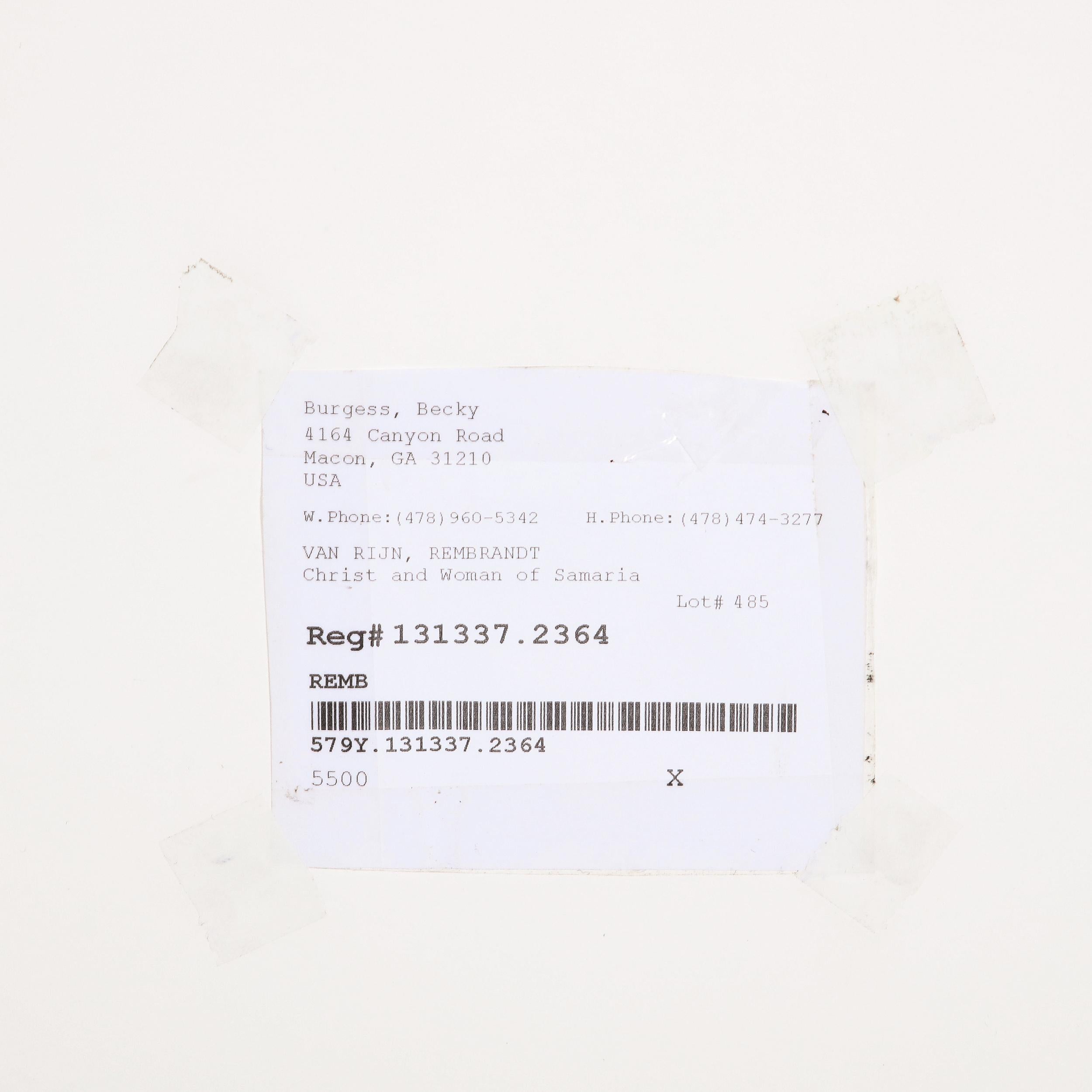 Rembrandt, Christ and the Woman of Samaria, Among Ruins 3