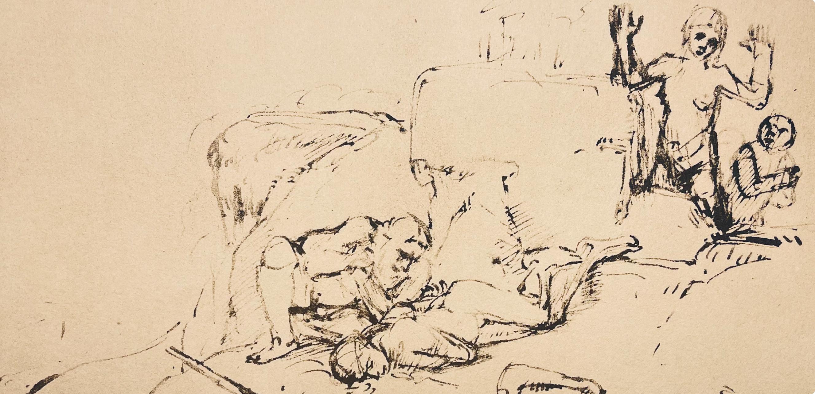 Rembrandt, Composition, Rembrandt, Drawings from the Bible (after) - Print by Rembrandt van Rijn