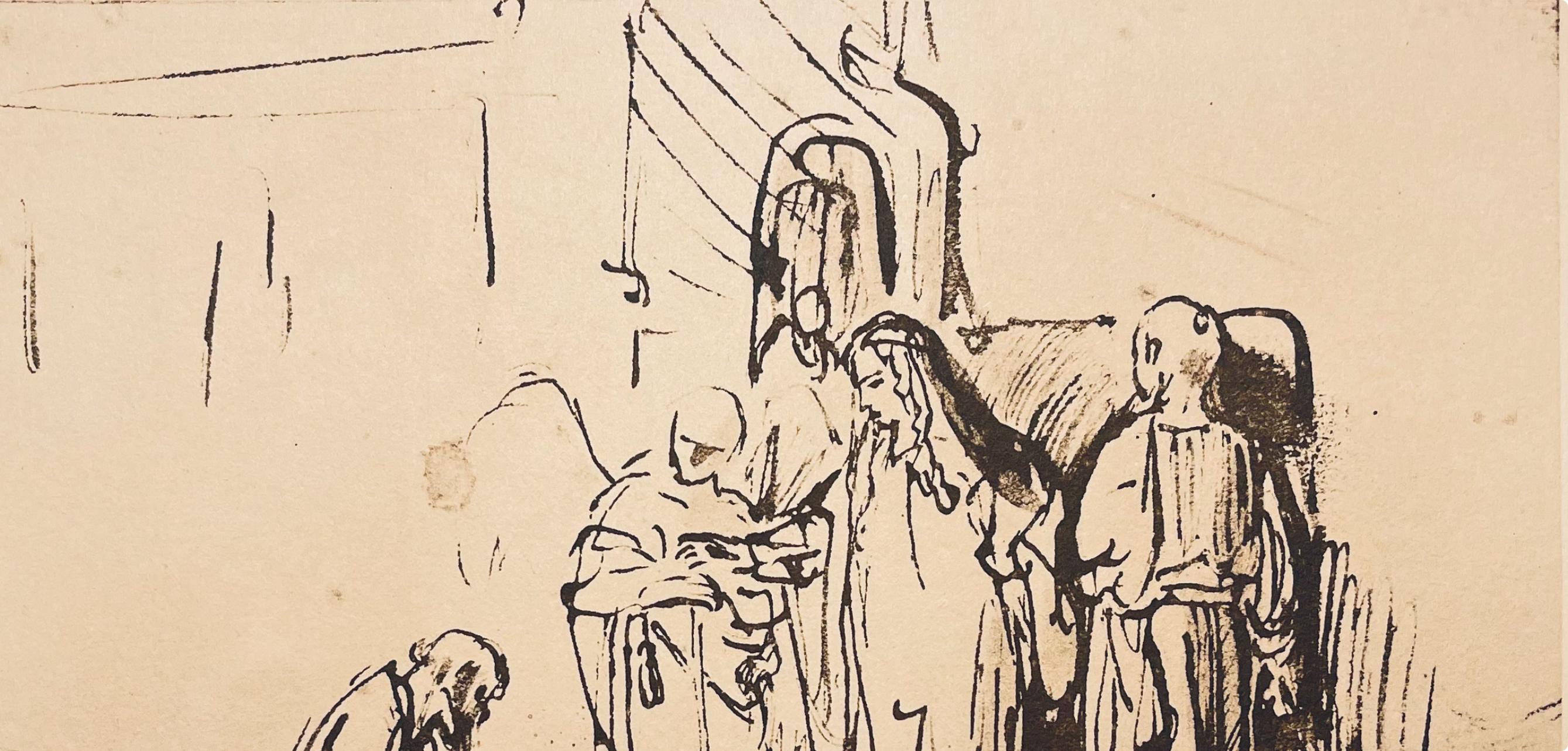 Rembrandt, Composition, Rembrandt, Drawings from the Bible (after) - Print by Rembrandt van Rijn
