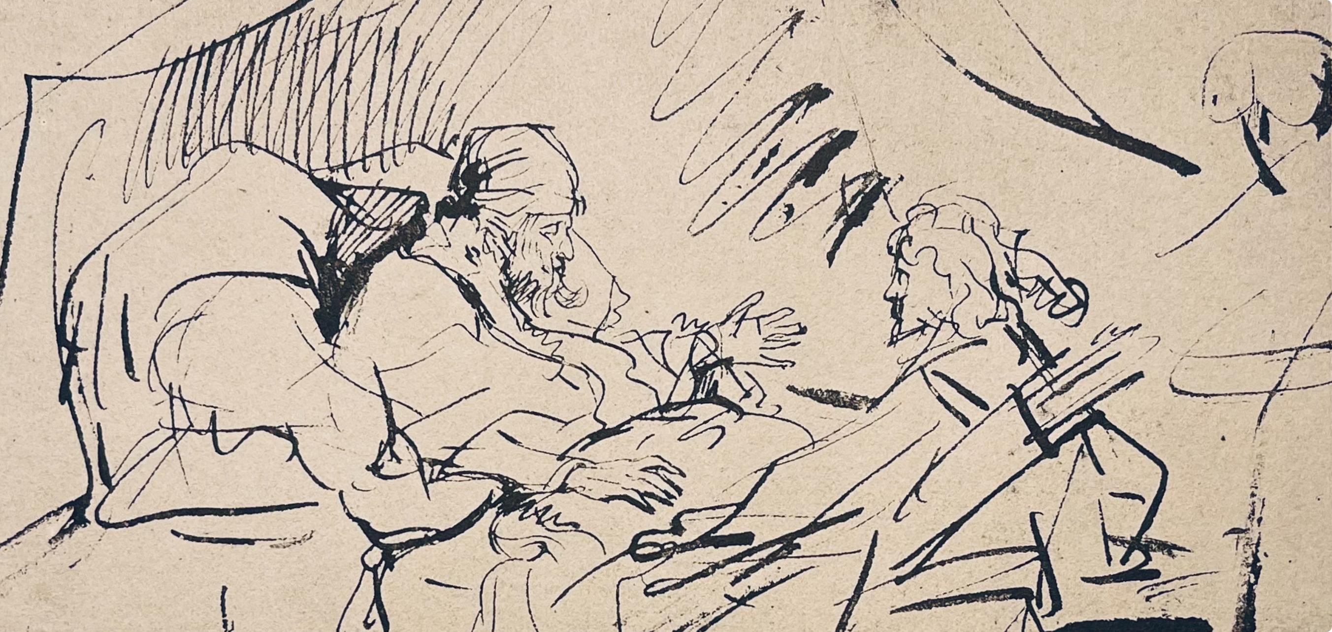 Rembrandt, Composition, Rembrandt, Drawings from the Bible (after) - Print by Rembrandt van Rijn
