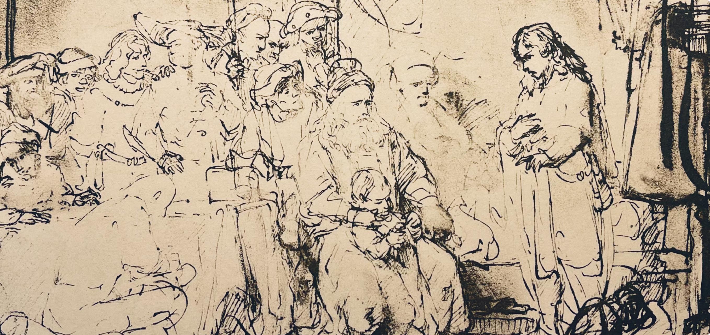 Rembrandt, Composition, Rembrandt, Drawings from the Bible (after) - Print by Rembrandt van Rijn