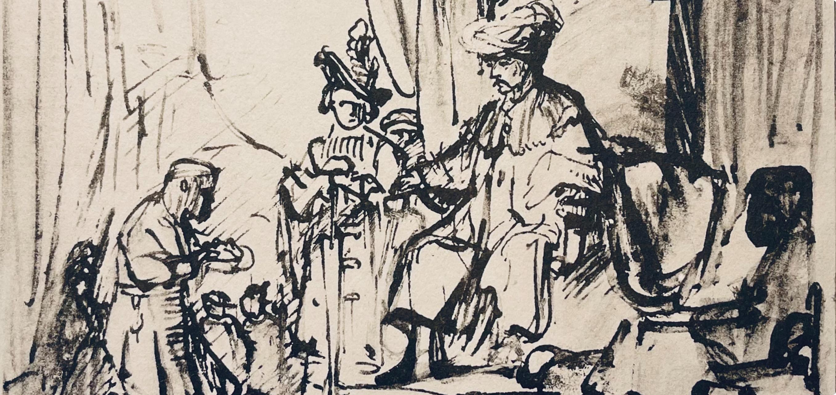 Rembrandt, Composition, Rembrandt, Des dessins de la Bible (après) - Print de Rembrandt van Rijn
