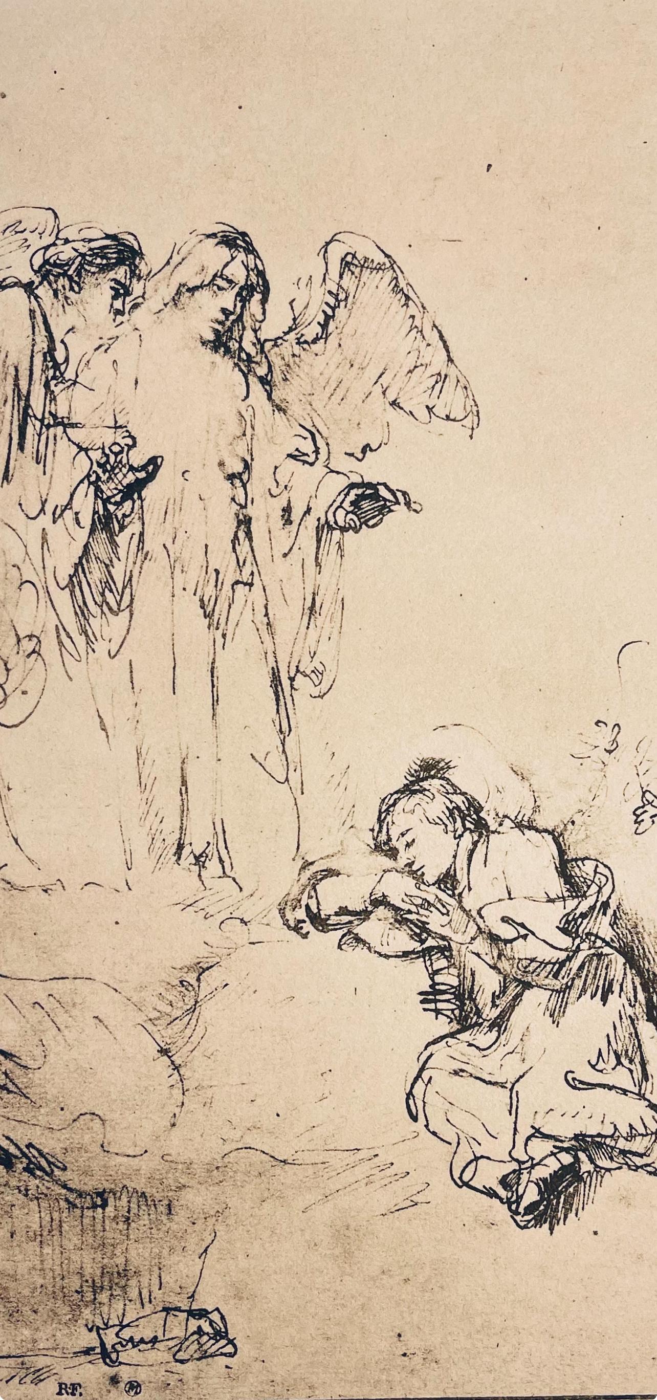 Rembrandt, Composition, Rembrandt, Drawings from the Bible (after) - Baroque Print by Rembrandt van Rijn