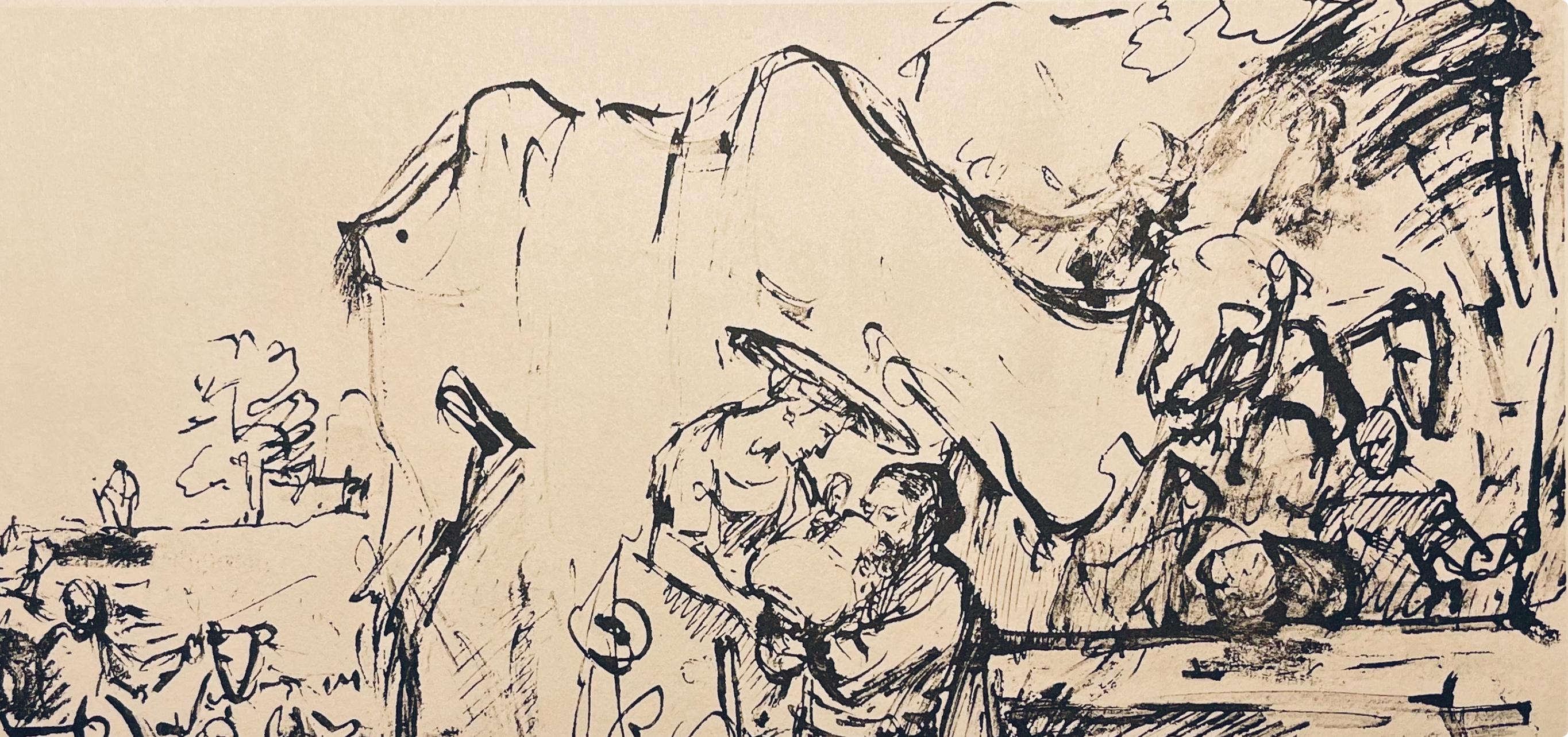 Rembrandt, Composition, Rembrandt, Drawings from the Bible (after) - Baroque Print by Rembrandt van Rijn