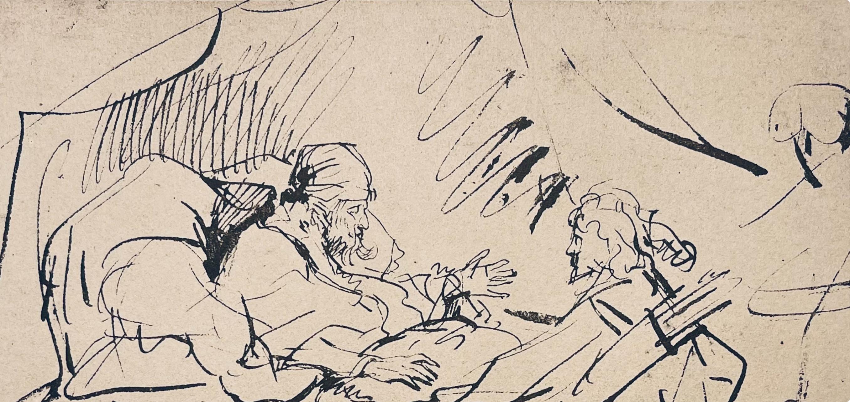 Rembrandt, Composition, Rembrandt, Drawings from the Bible (after) - Baroque Print by Rembrandt van Rijn