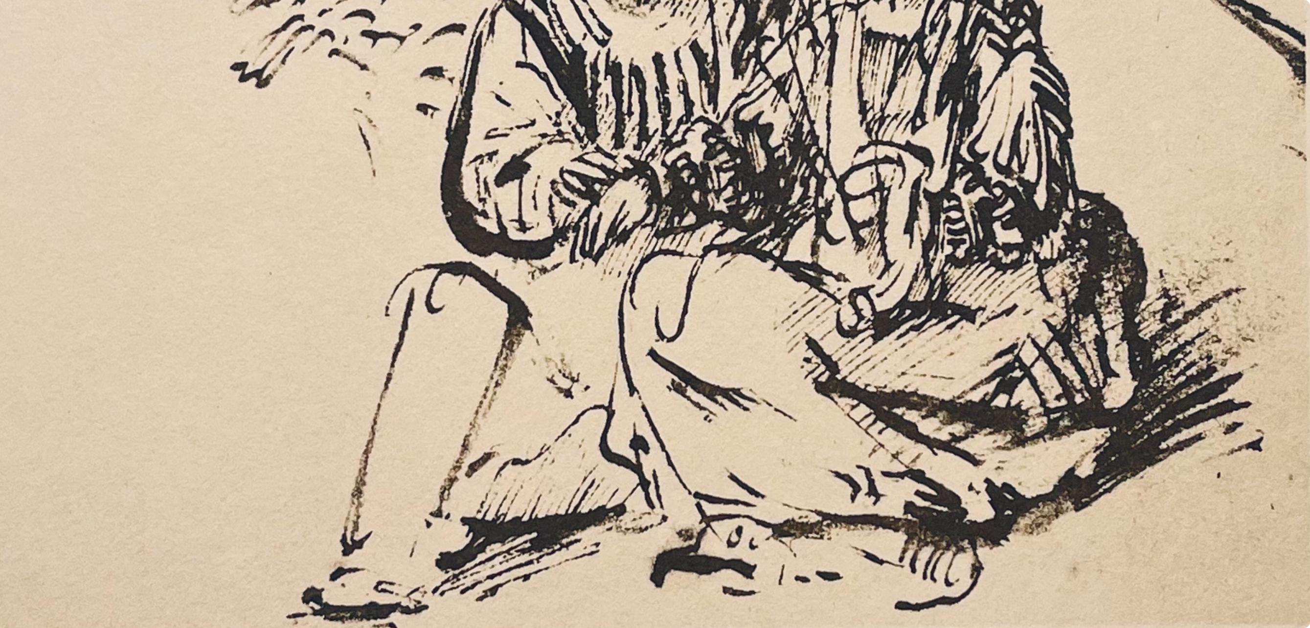 Rembrandt, Komposition, Rembrandt, Zeichnungen aus der Bibel (nach) (Barock), Print, von Rembrandt van Rijn