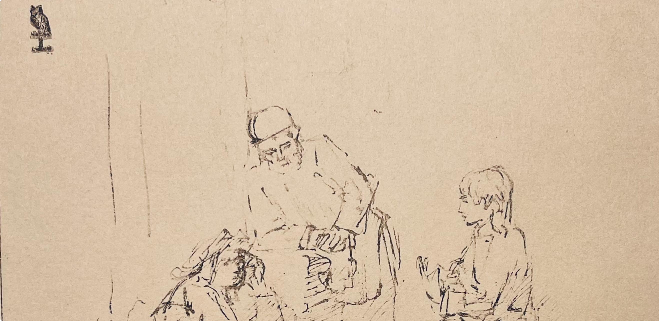 Rembrandt, Composition, Rembrandt, Drawings from the Bible (after) - Baroque Print by Rembrandt van Rijn
