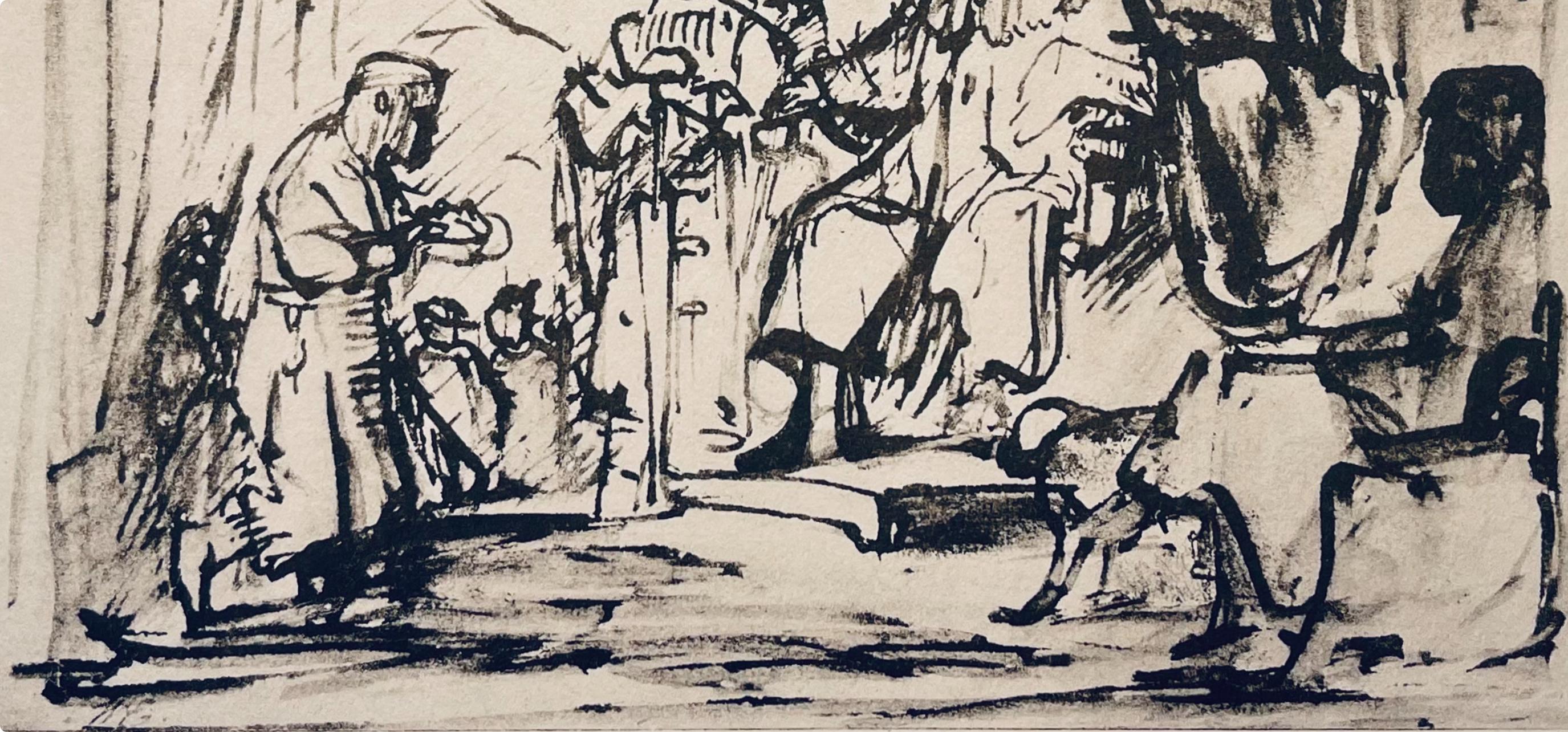 Rembrandt, Composition, Rembrandt, Des dessins de la Bible (après) - Baroque Print par Rembrandt van Rijn
