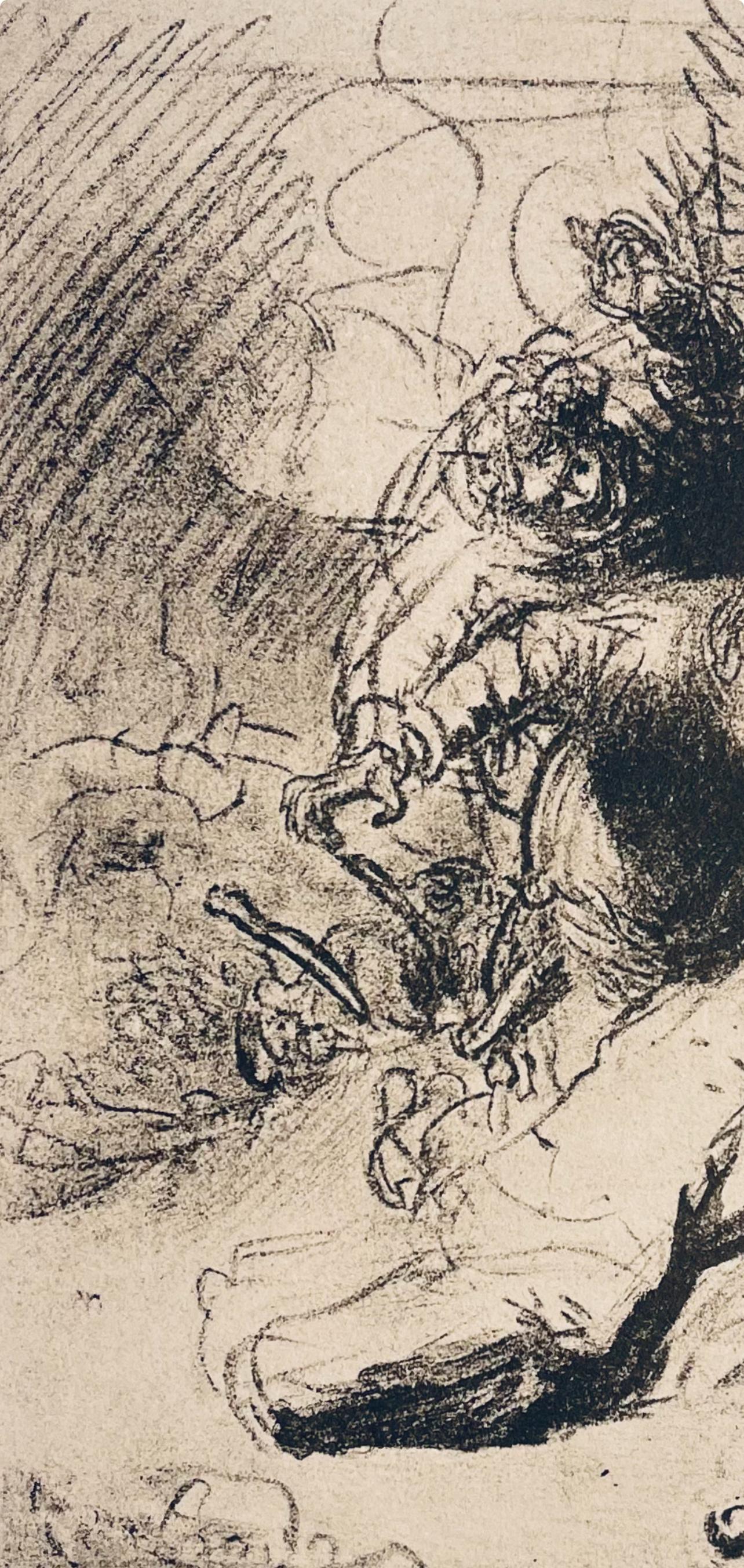 Rembrandt, Composition, Rembrandt, Drawings from the Bible (after) - Beige Landscape Print by Rembrandt van Rijn