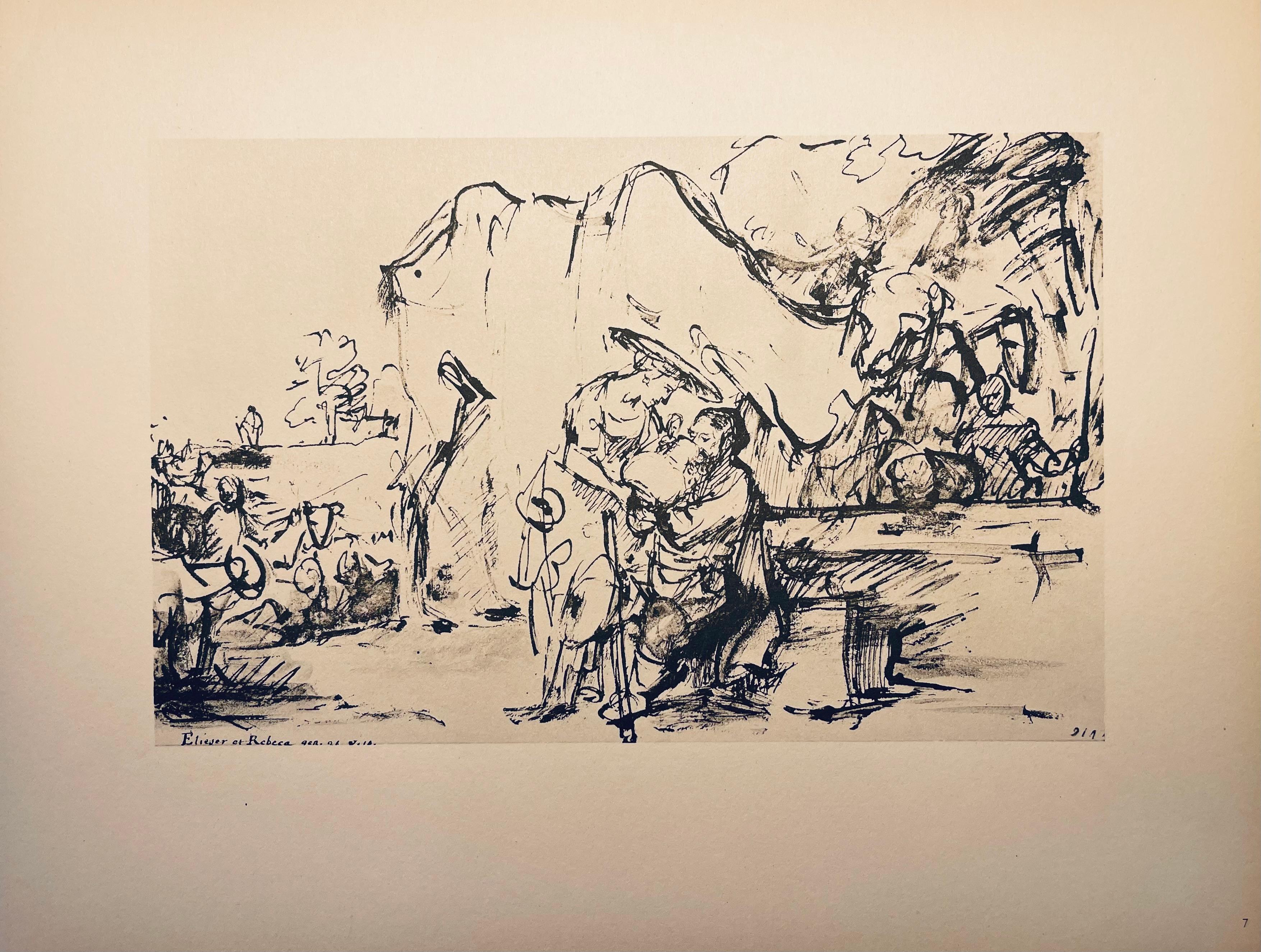 Rembrandt, Composition, Rembrandt, Drawings from the Bible (after) For Sale 1