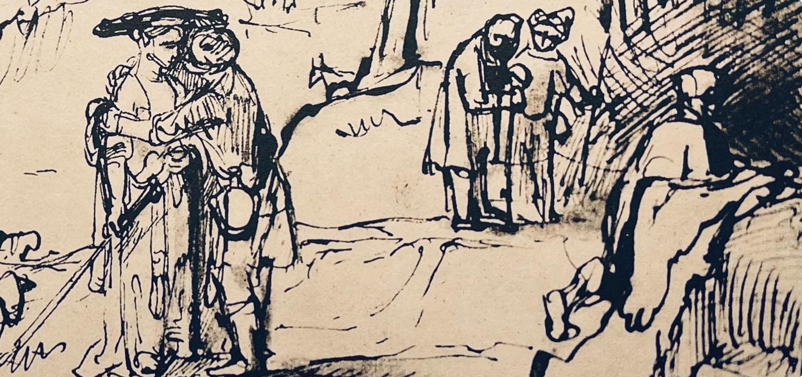 Rembrandt, Composition, Rembrandt, Drawings from the Bible (after) For Sale 1
