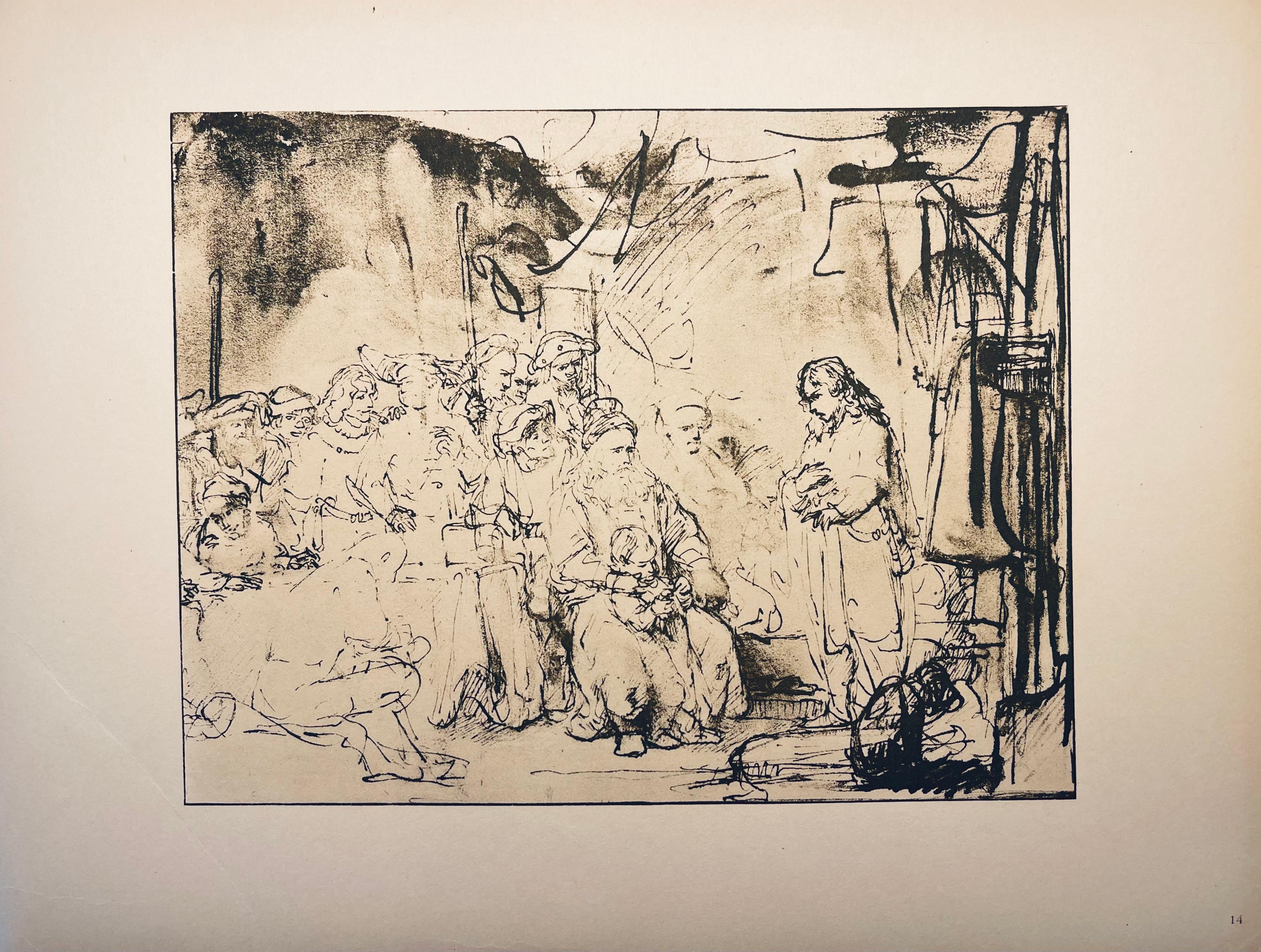 Rembrandt, Composition, Rembrandt, Drawings from the Bible (after) For Sale 1