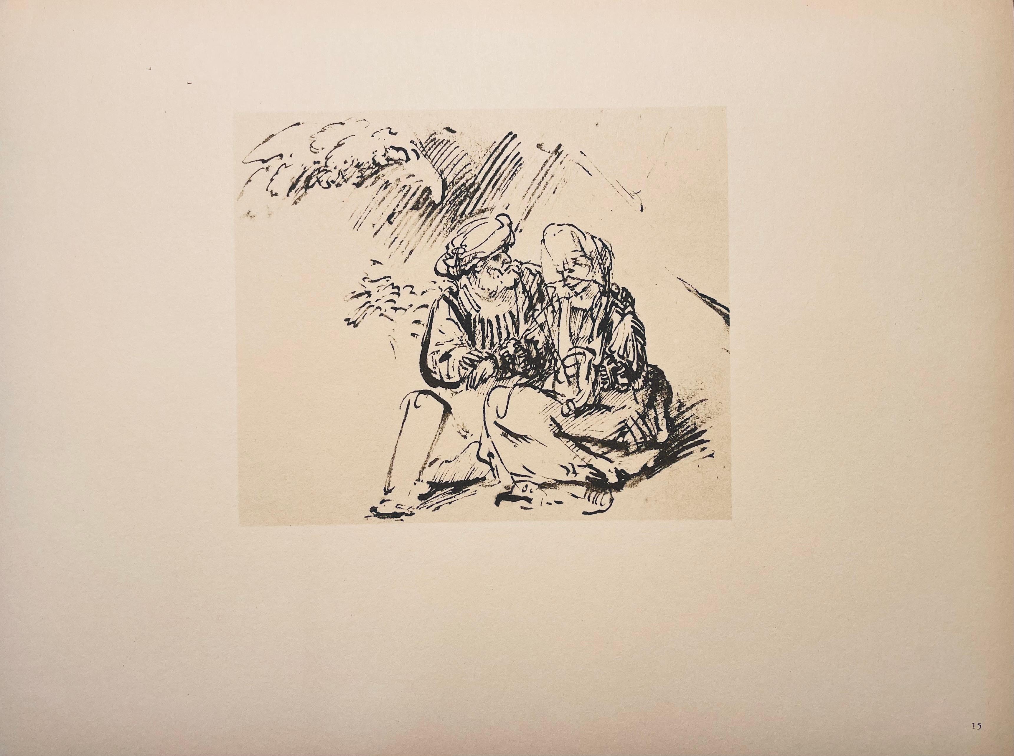 Rembrandt, Komposition, Rembrandt, Zeichnungen aus der Bibel (nach) im Angebot 1