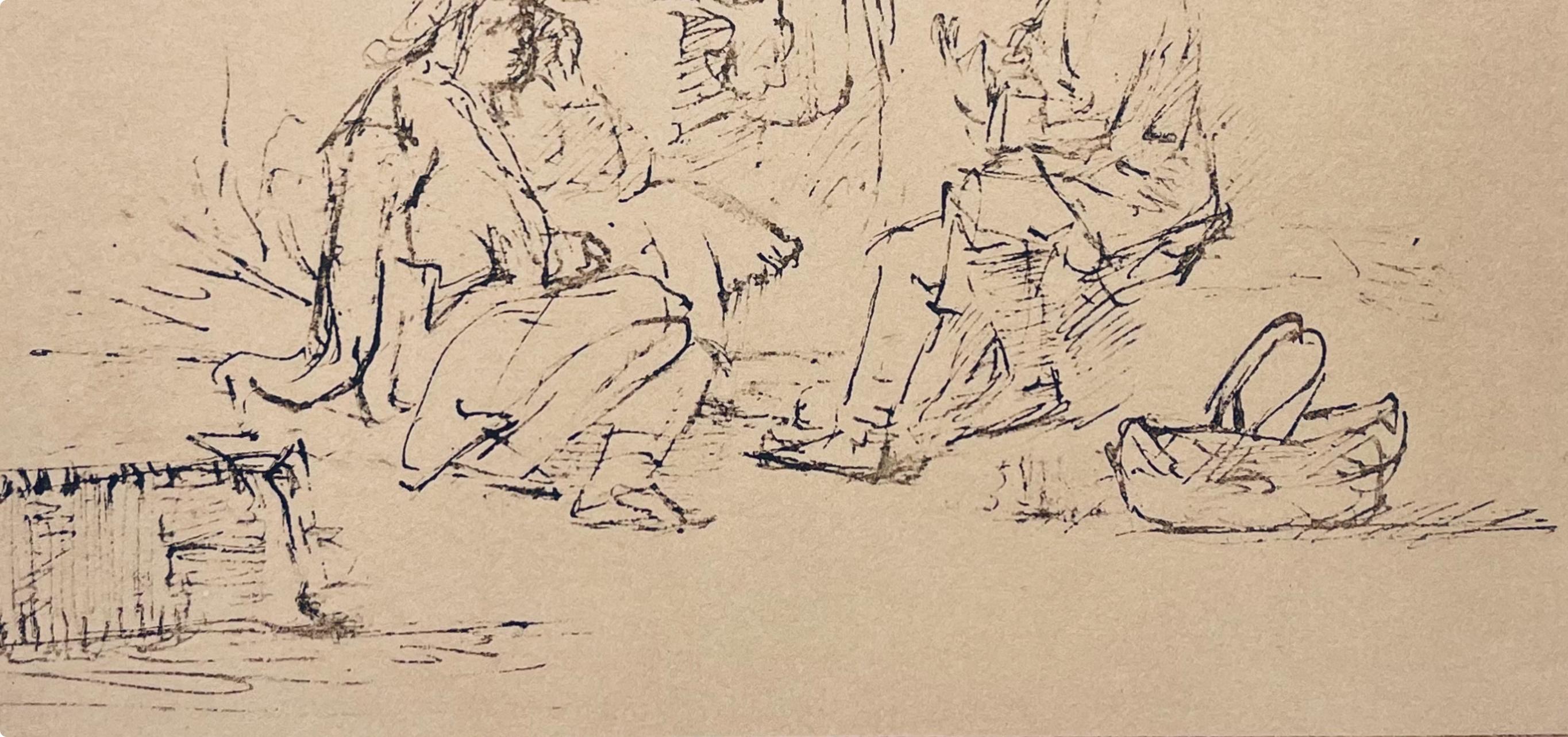 Rembrandt, Composition, Rembrandt, Drawings from the Bible (after) For Sale 1