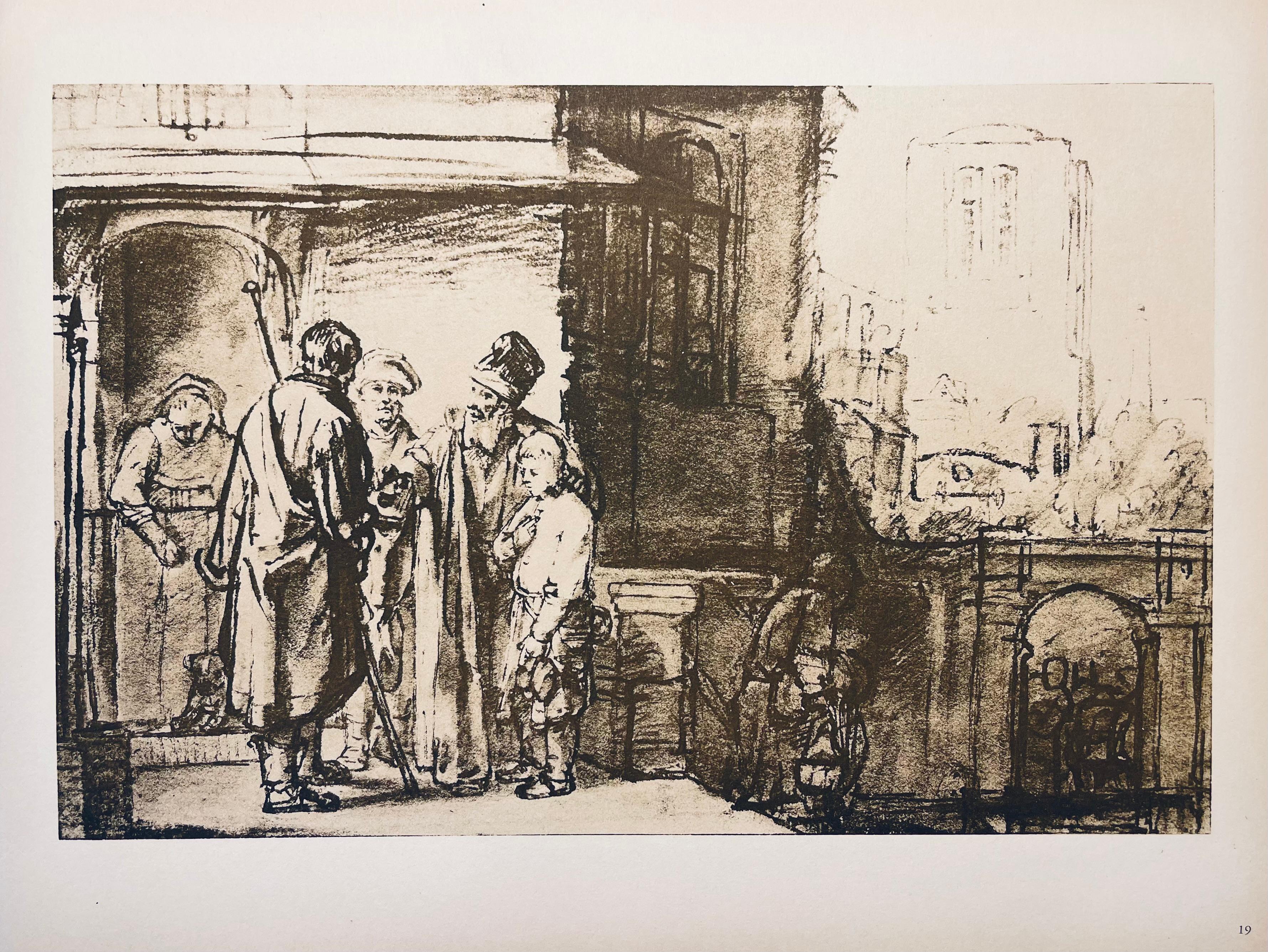 Rembrandt, Composition, Rembrandt, Des dessins de la Bible (après) en vente 1