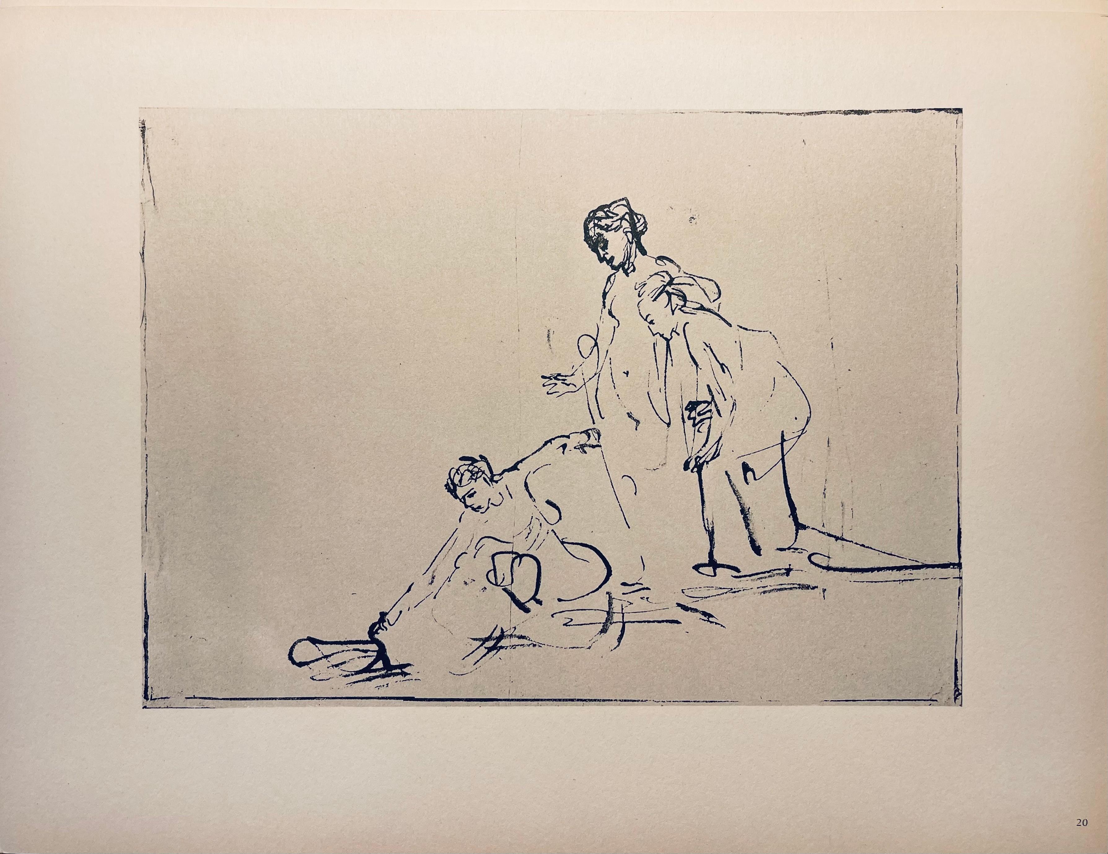 Rembrandt, Composition, Rembrandt, Drawings from the Bible (after) For Sale 1