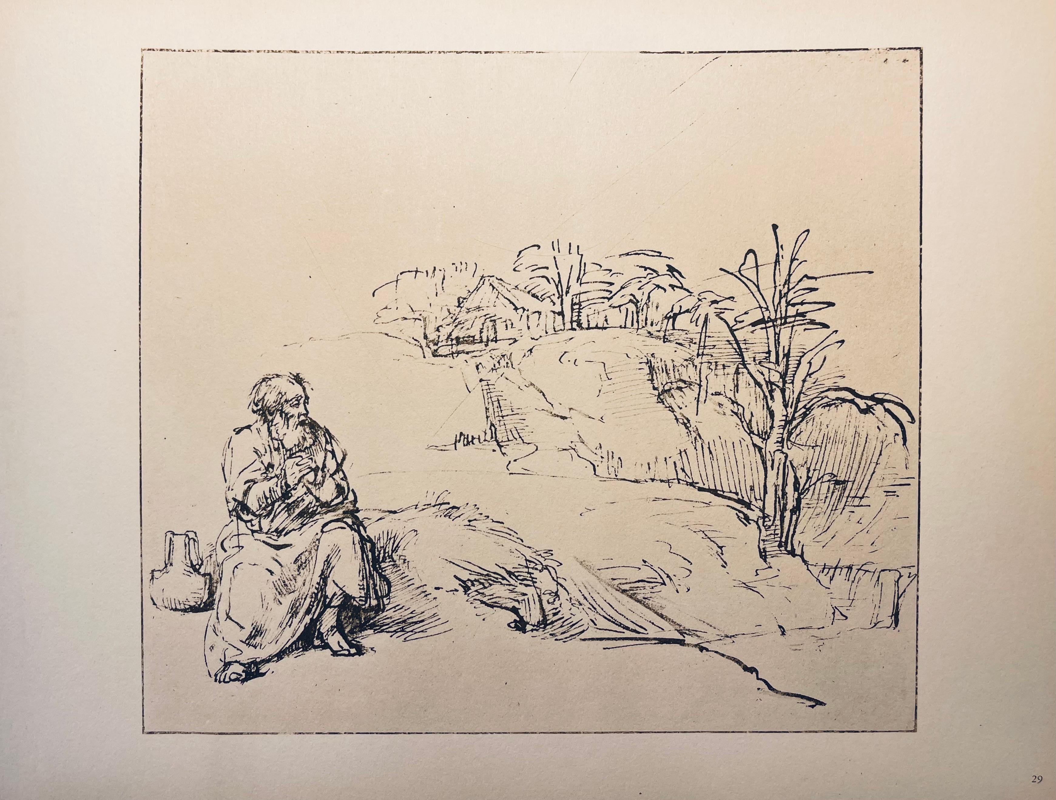Rembrandt, Composition, Rembrandt, Drawings from the Bible (after) For Sale 1