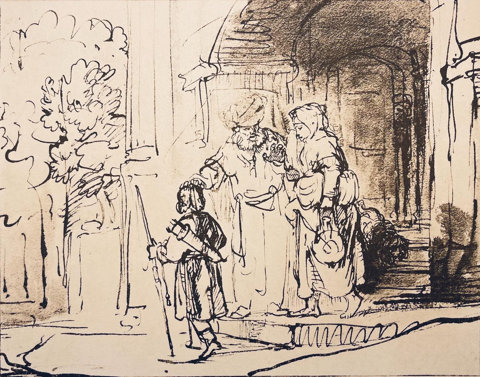 Rembrandt, Composición, Rembrandt, Dibujos de la Biblia (después)