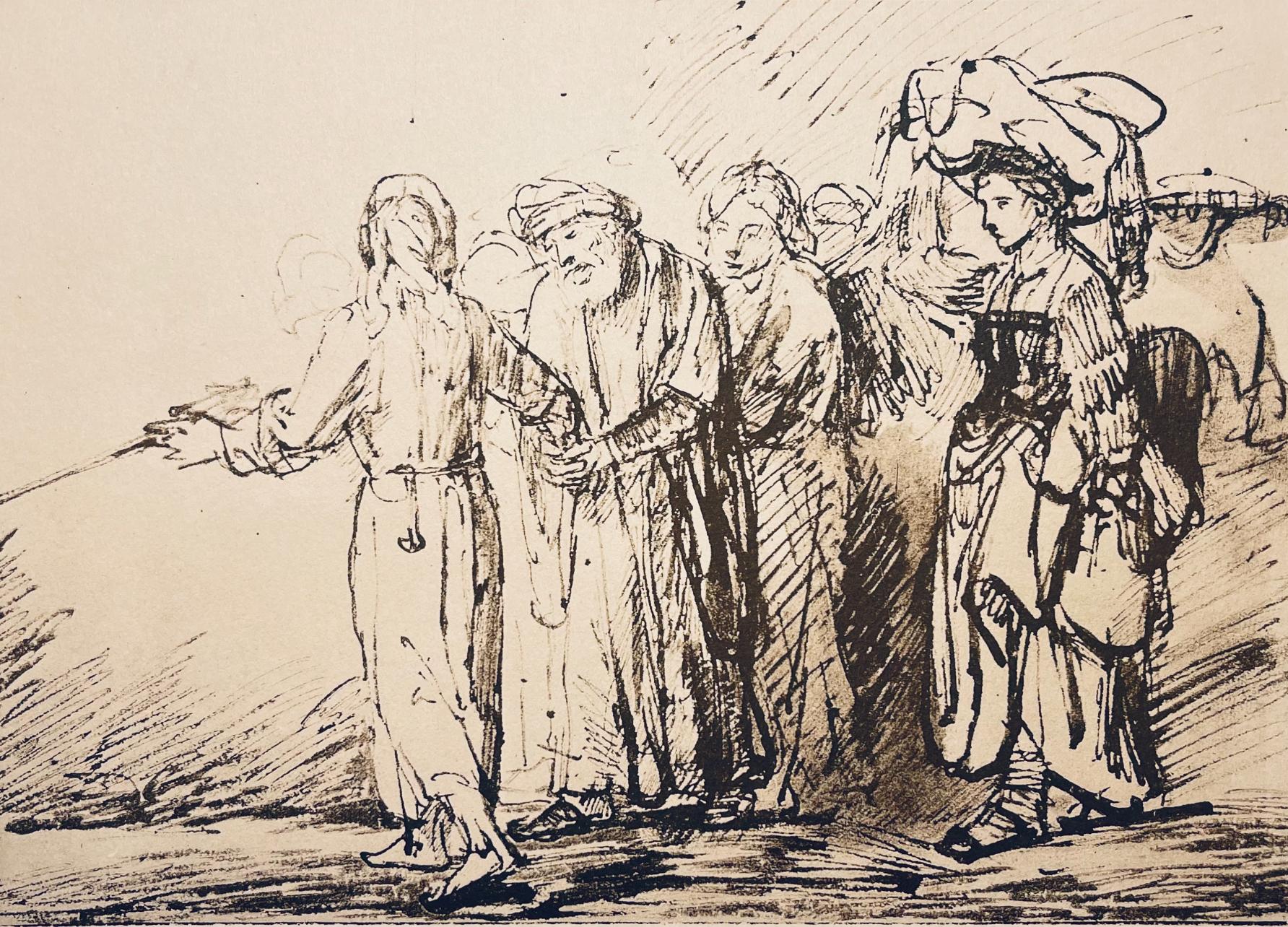 Rembrandt, Composición, Rembrandt, Dibujos de la Biblia (después)