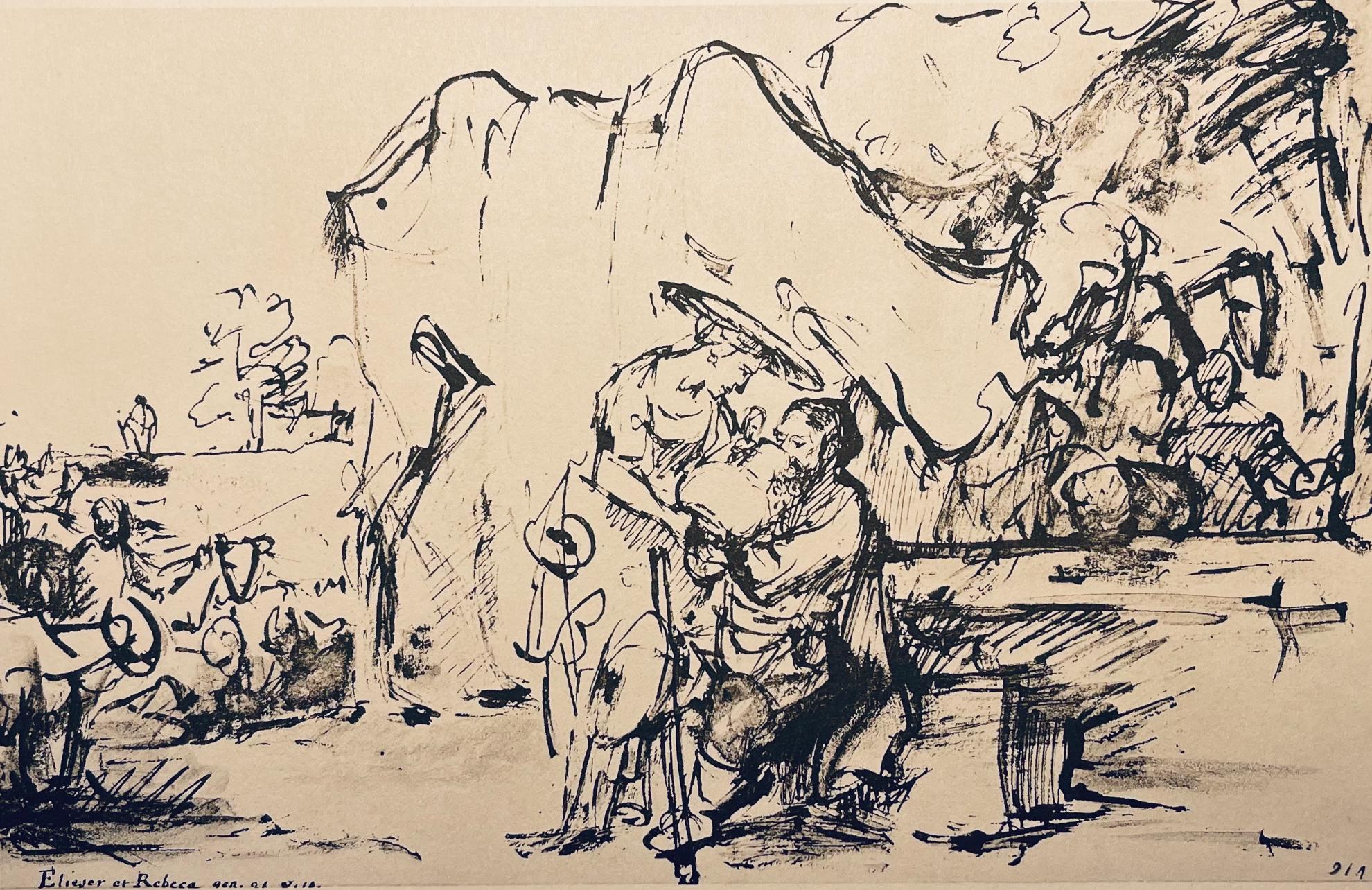 Rembrandt, Composición, Rembrandt, Dibujos de la Biblia (después)