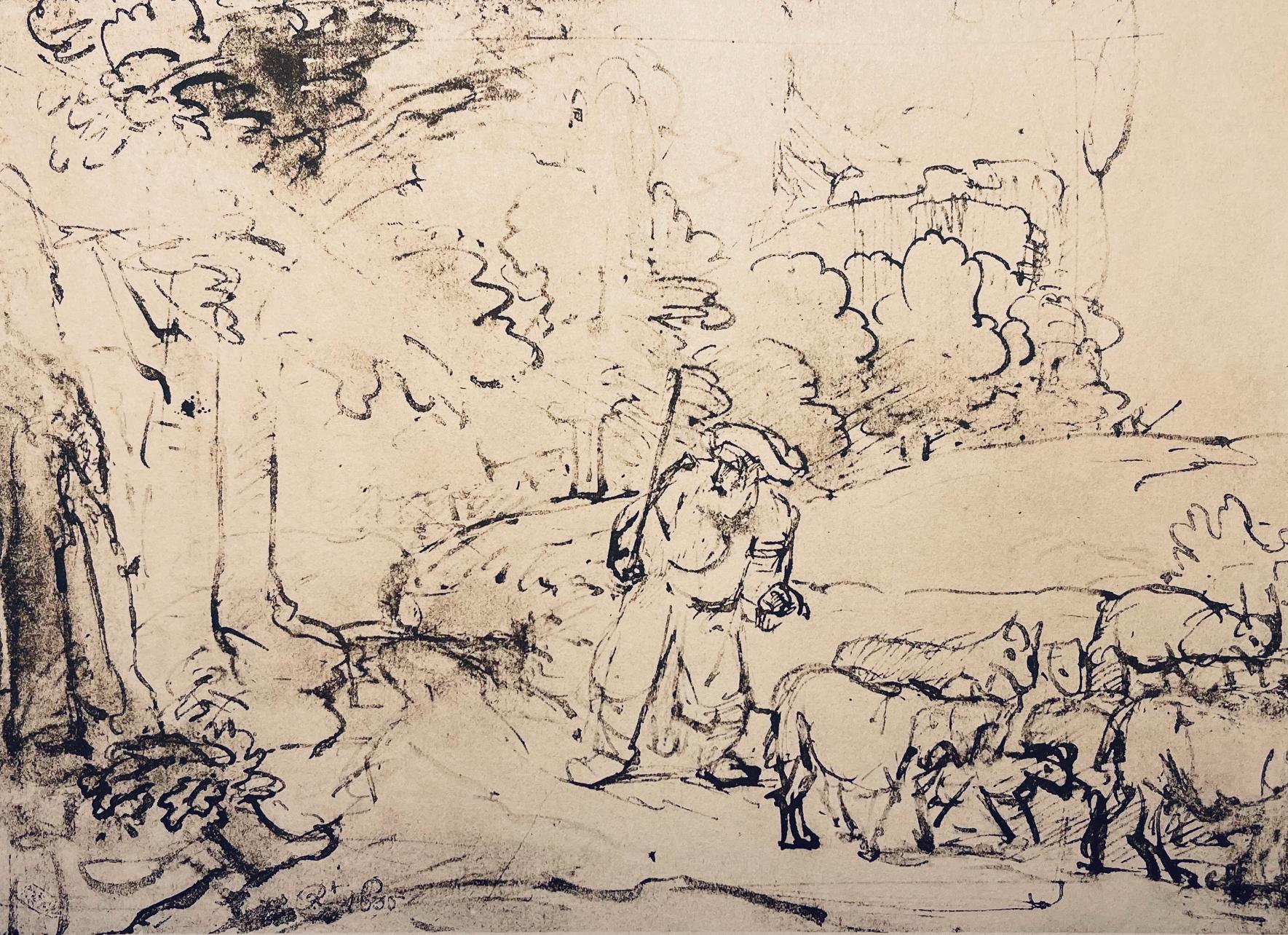 Rembrandt, Composición, Rembrandt, Dibujos de la Biblia (después)