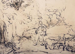 Vintage Rembrandt, Composition, Rembrandt, Drawings from the Bible (after)
