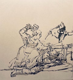 Vintage Rembrandt, Composition, Rembrandt, Drawings from the Bible (after)