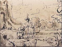Vintage Rembrandt, Composition, Rembrandt, Drawings from the Bible (after)