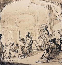 Vintage Rembrandt, Composition, Rembrandt, Drawings from the Bible (after)