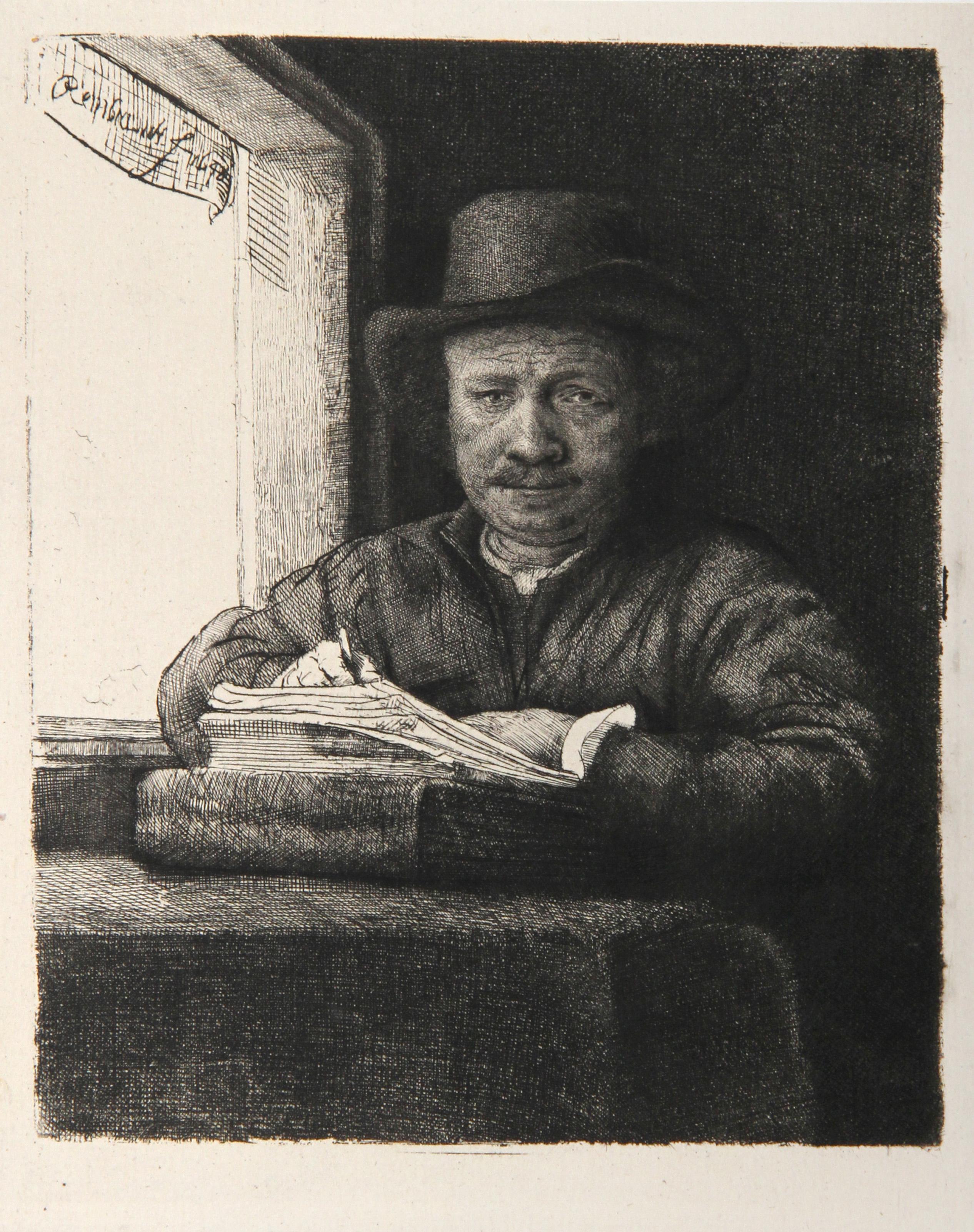 Rembrandt Dessinant  (B22), Heliogravure by Rembrandt van Rijn For Sale 2