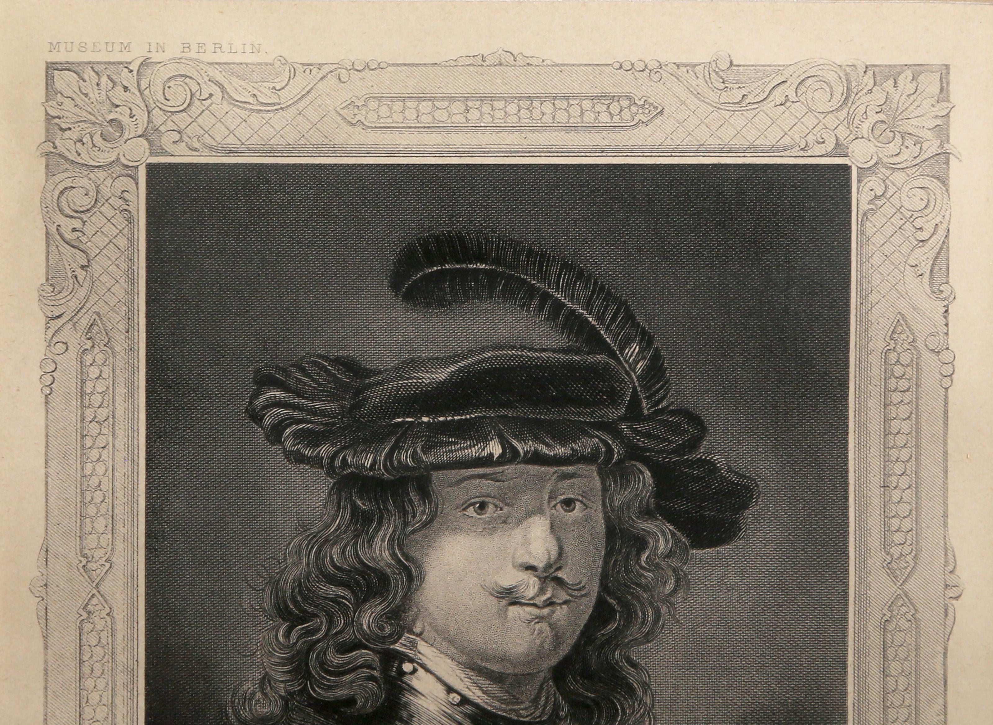 Autorretrato, Grabado heliograbado de los Maestros Antiguos (After) Rembrandt van Rijn en venta 2