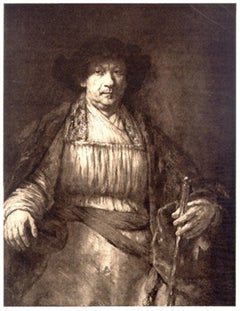 Self Portrait, Photogravure by Rembrandt van Rijn