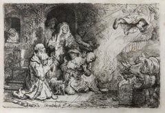 The Angel Departing from the Family of Tobias - Etching