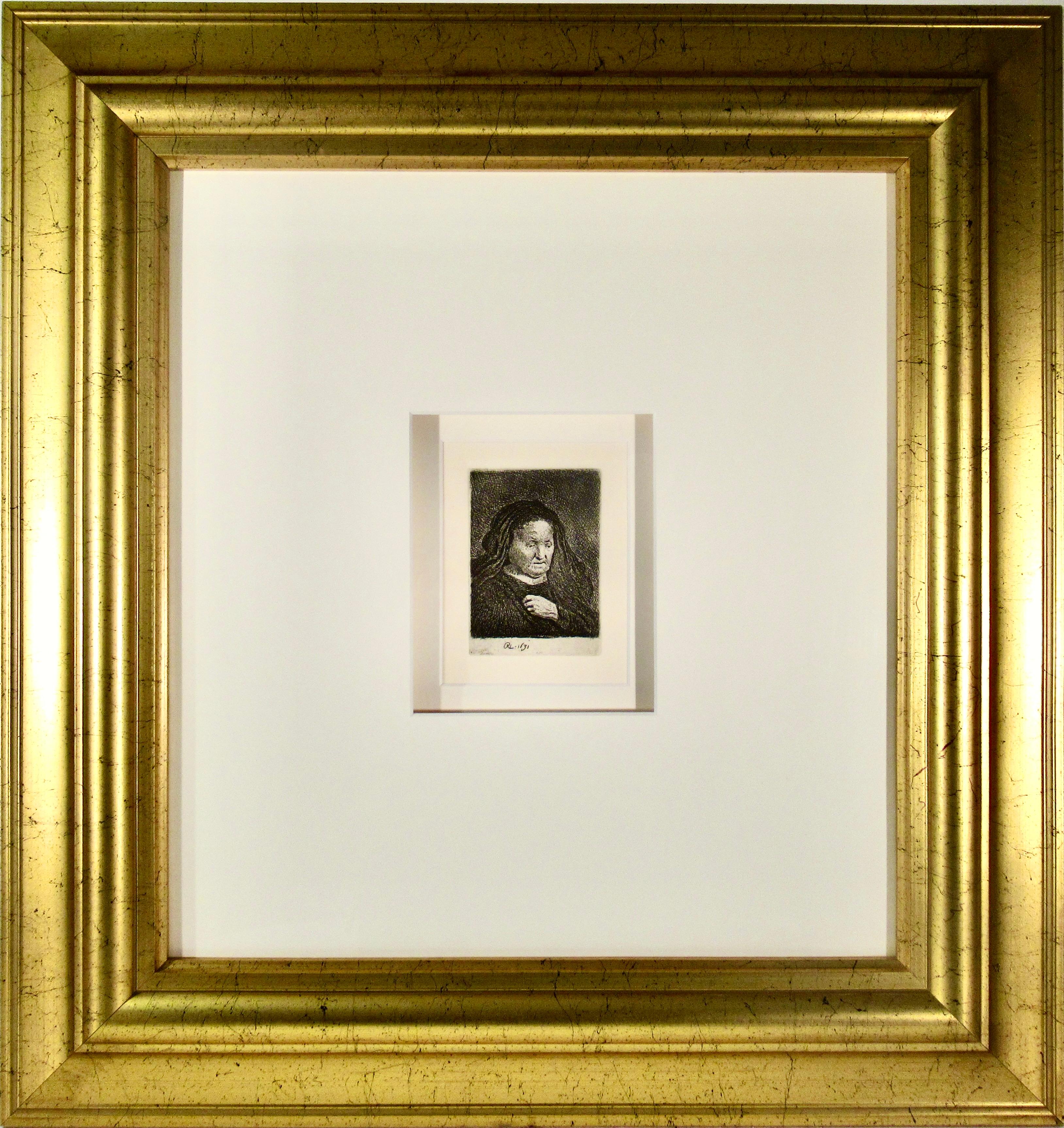 Rembrandt van Rijn Figurative Print - The Artist's Mother