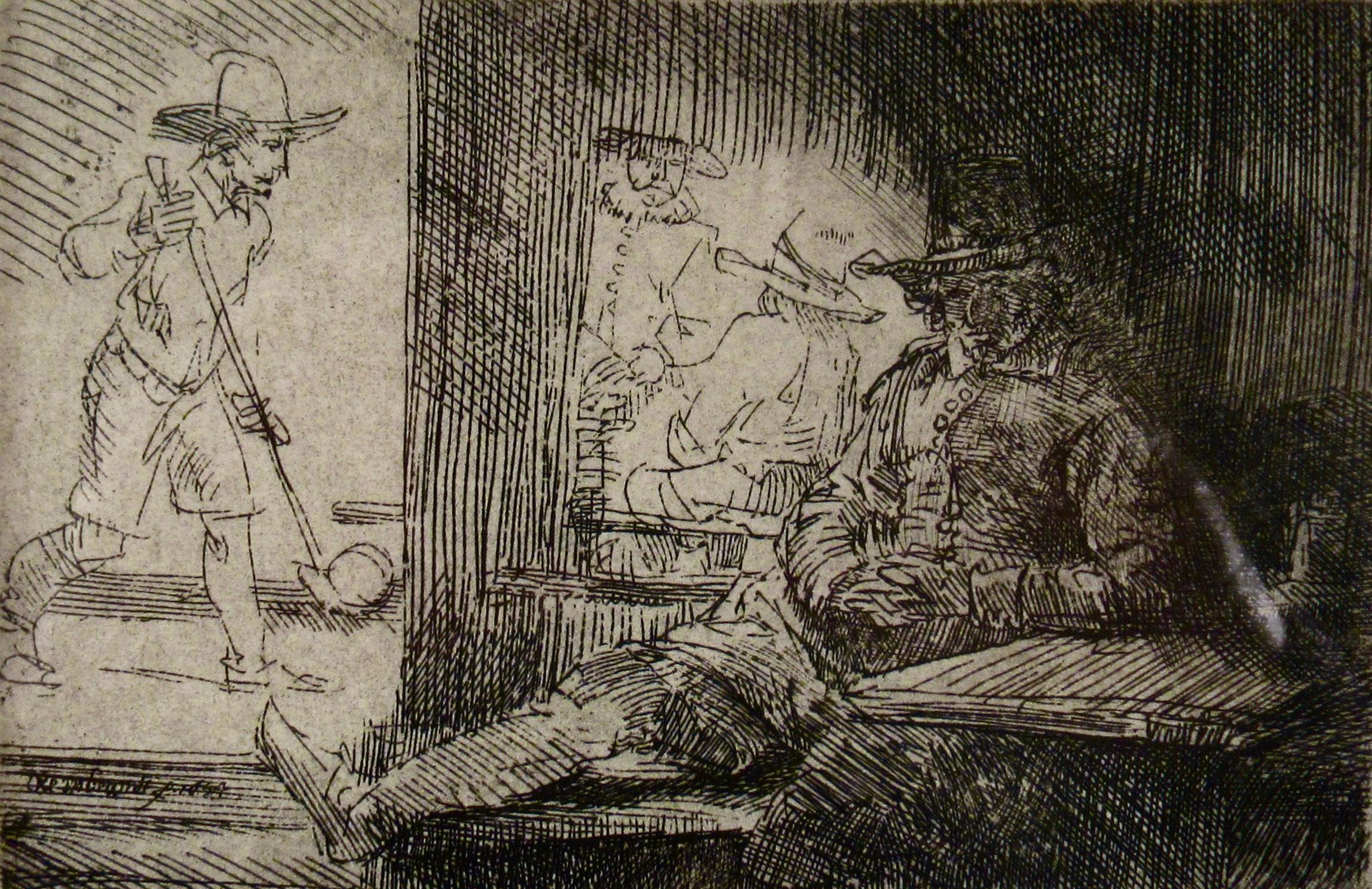The Golf Player - Print Antichi maestri di Rembrandt van Rijn
