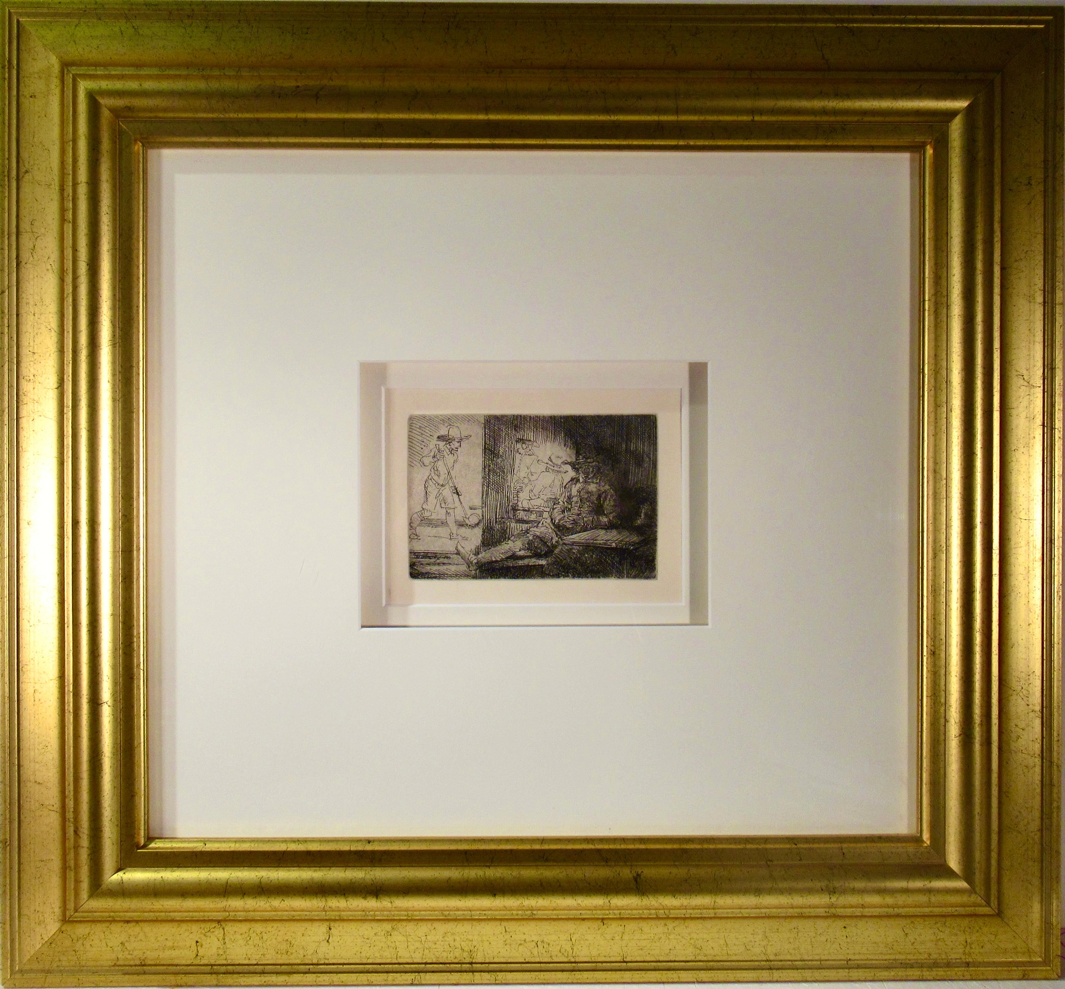 Figurative Print di Rembrandt van Rijn - The Golf Player