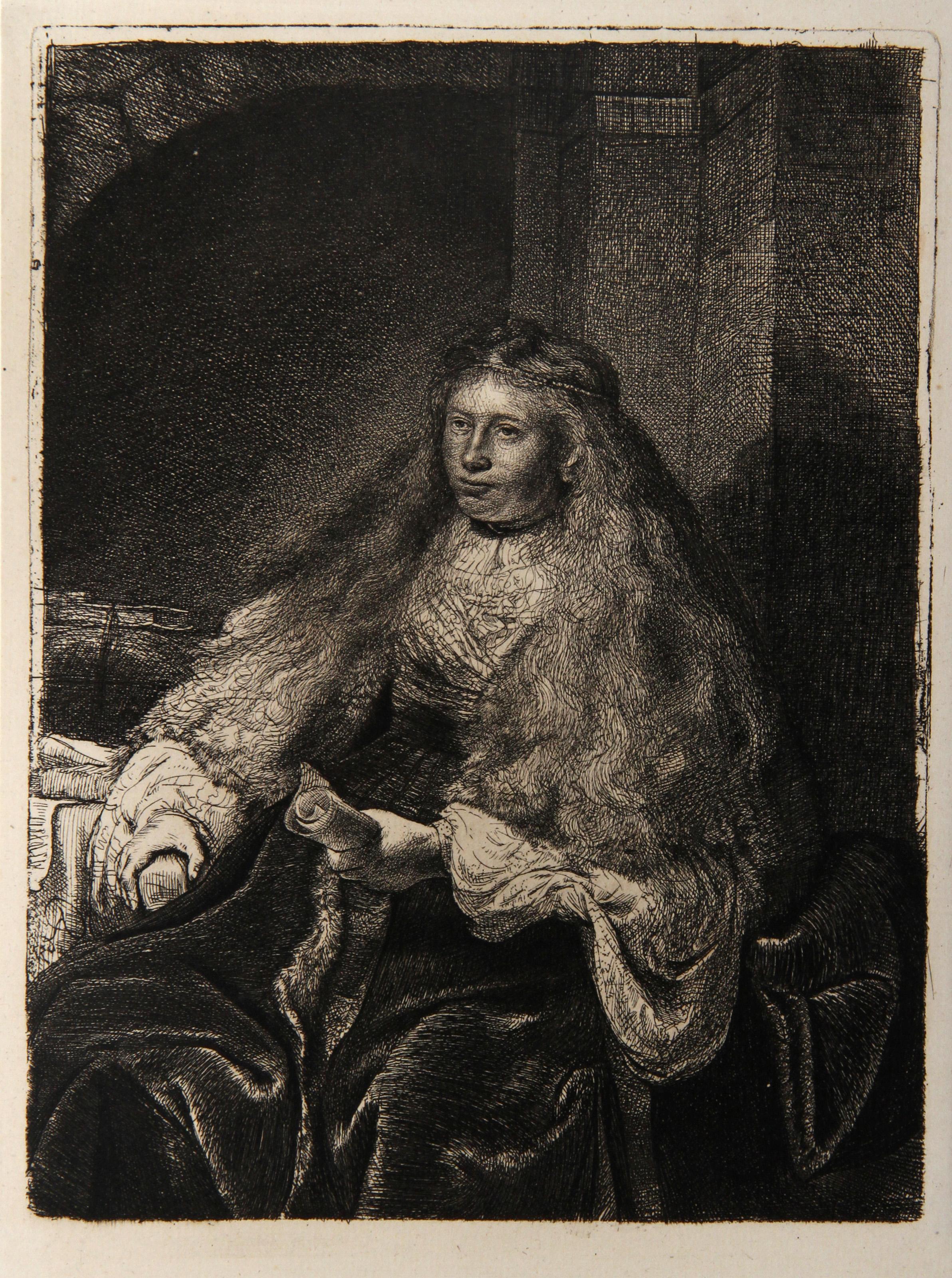 Künstler: Rembrandt van Rijn, nach Amand Durand, Niederländer (1606 - 1669) -  Die große jüdische Braut (B340), Jahr: 1878 (von Original 1635), Medium: Heliogravüre, Größe: 8.75  x 6.5 in. (22.23  x 16,51 cm), Drucker: Amand Durand, Beschreibung: