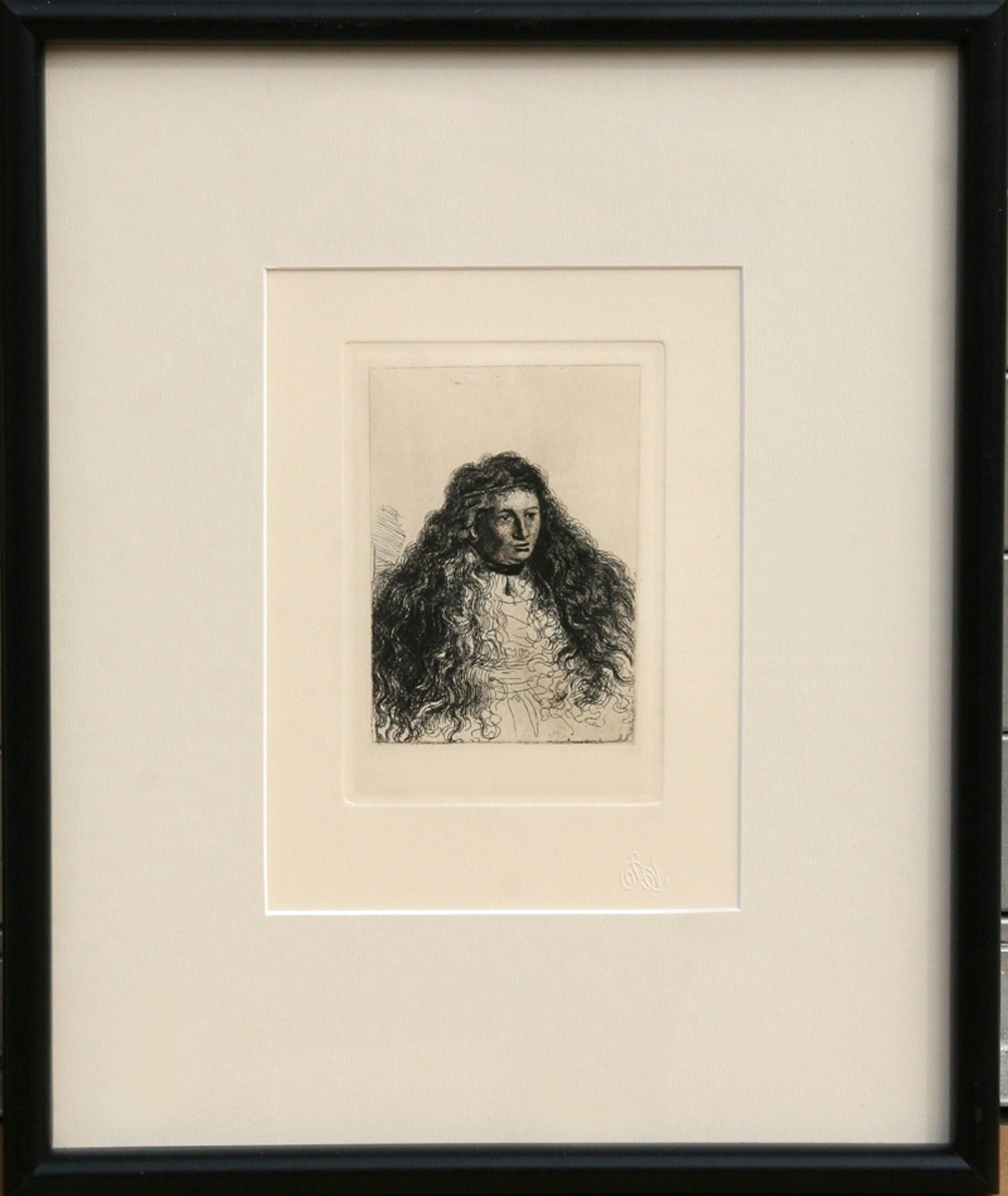  Rembrandt van Rijn, After by Amand Durand, Dutch (1606 - 1669) - The Jewish Bride, Fig B 341, Year: of Original: 1635, Medium: Etching, Size: 13 in. x 10 in. (33.02 cm x 25.4 cm), Printer: Amand Durand, Reference: The Complete Etchings of