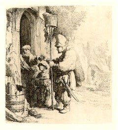 The Rat Poison Peddler, Radierung von Rembrandt van Rijn