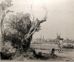 Vue d'Omval pres d'Amsterdam (B209), Heliogravure by Rembrandt van Rijn
