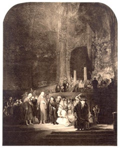 Woman Taken in Adultery, Photogravure by Rembrandt van Rijn