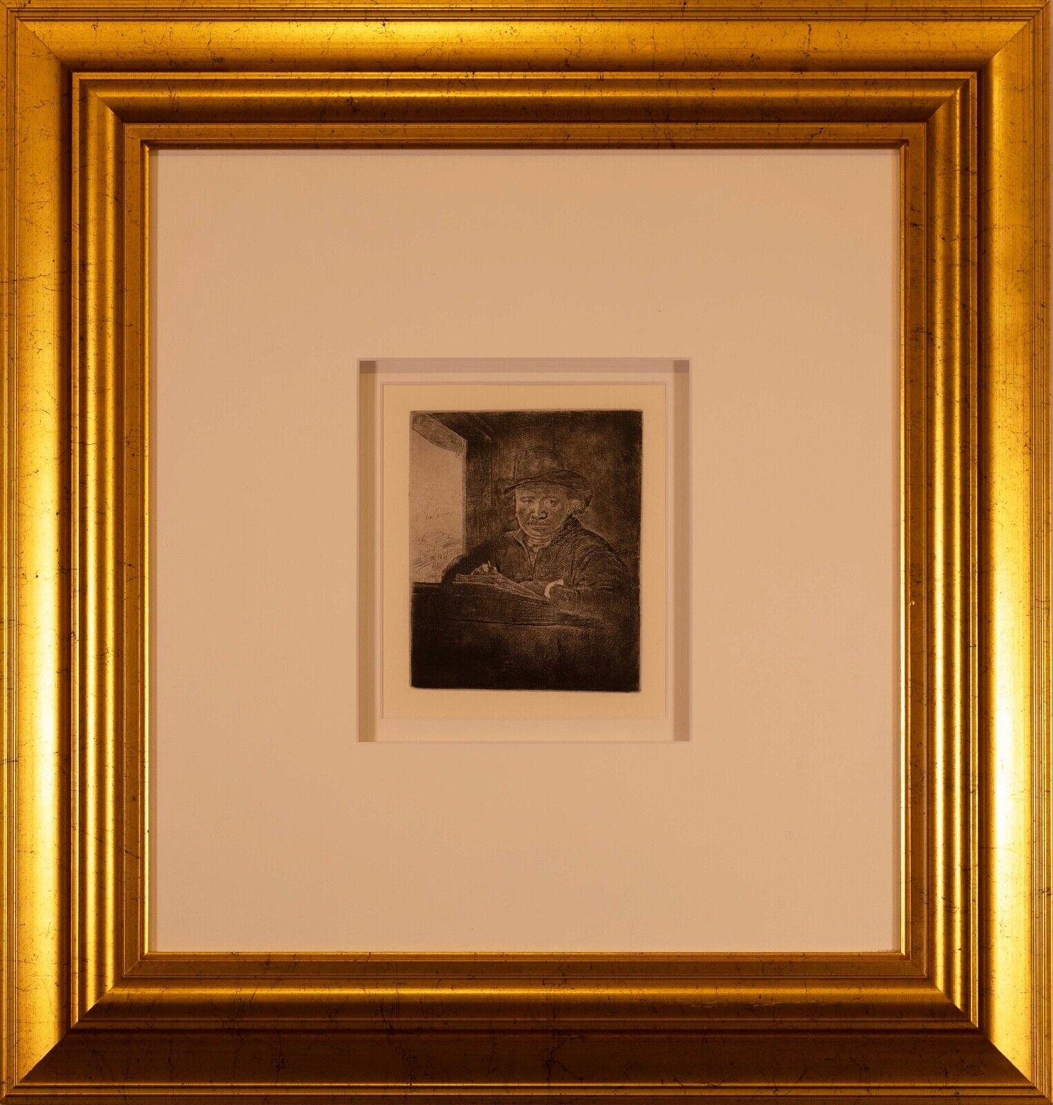Eine introspektive Radierung auf Ingres d'Arches off-white Büttenpapier mit dem Titel 