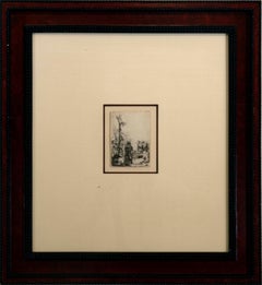 Rembrandt van Rijn The Crucifixion: The Small Plate Signed Etching on Paper 1635