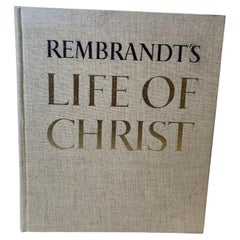 Rembrandt's Life of Christ, peintures de livres à couverture rigide, dessins et gravures, 1ère édition